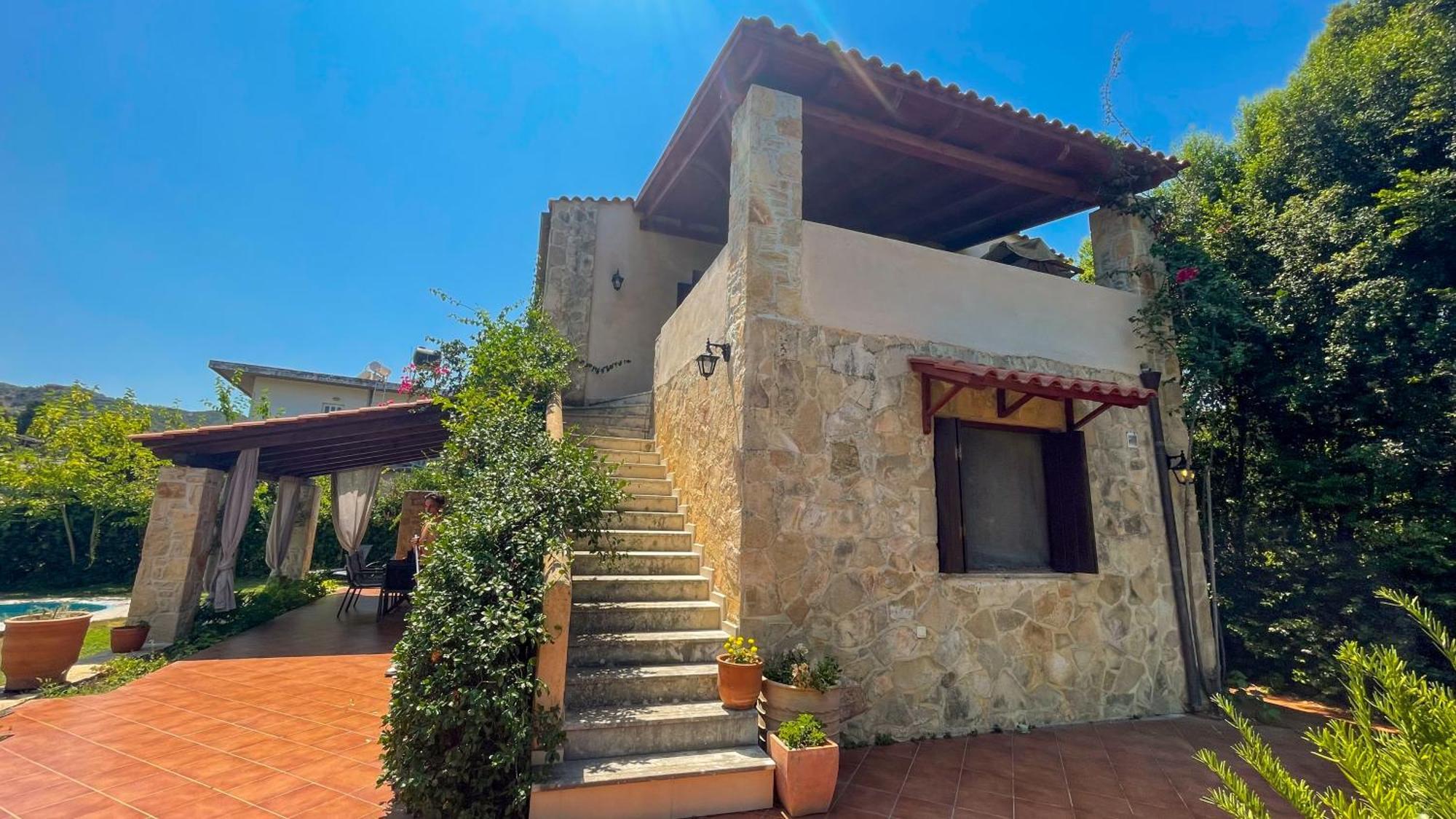 חאניה Villa Skine With Private Pool And Garden מראה חיצוני תמונה