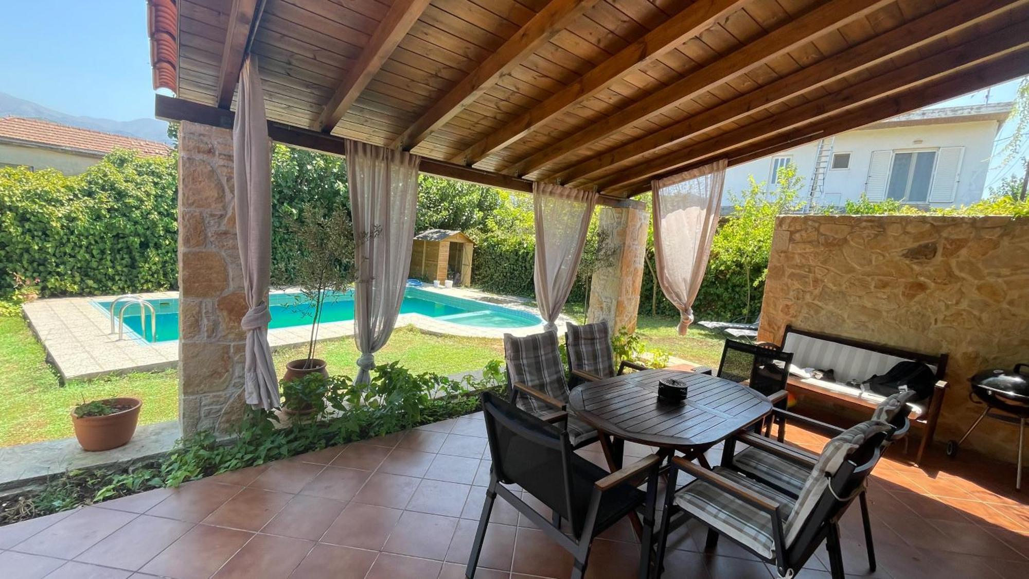חאניה Villa Skine With Private Pool And Garden מראה חיצוני תמונה