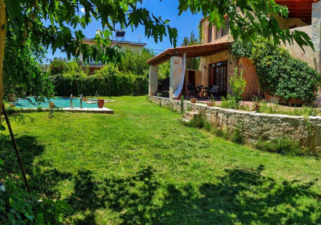 חאניה Villa Skine With Private Pool And Garden מראה חיצוני תמונה