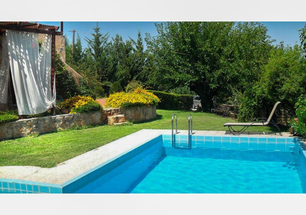 חאניה Villa Skine With Private Pool And Garden מראה חיצוני תמונה